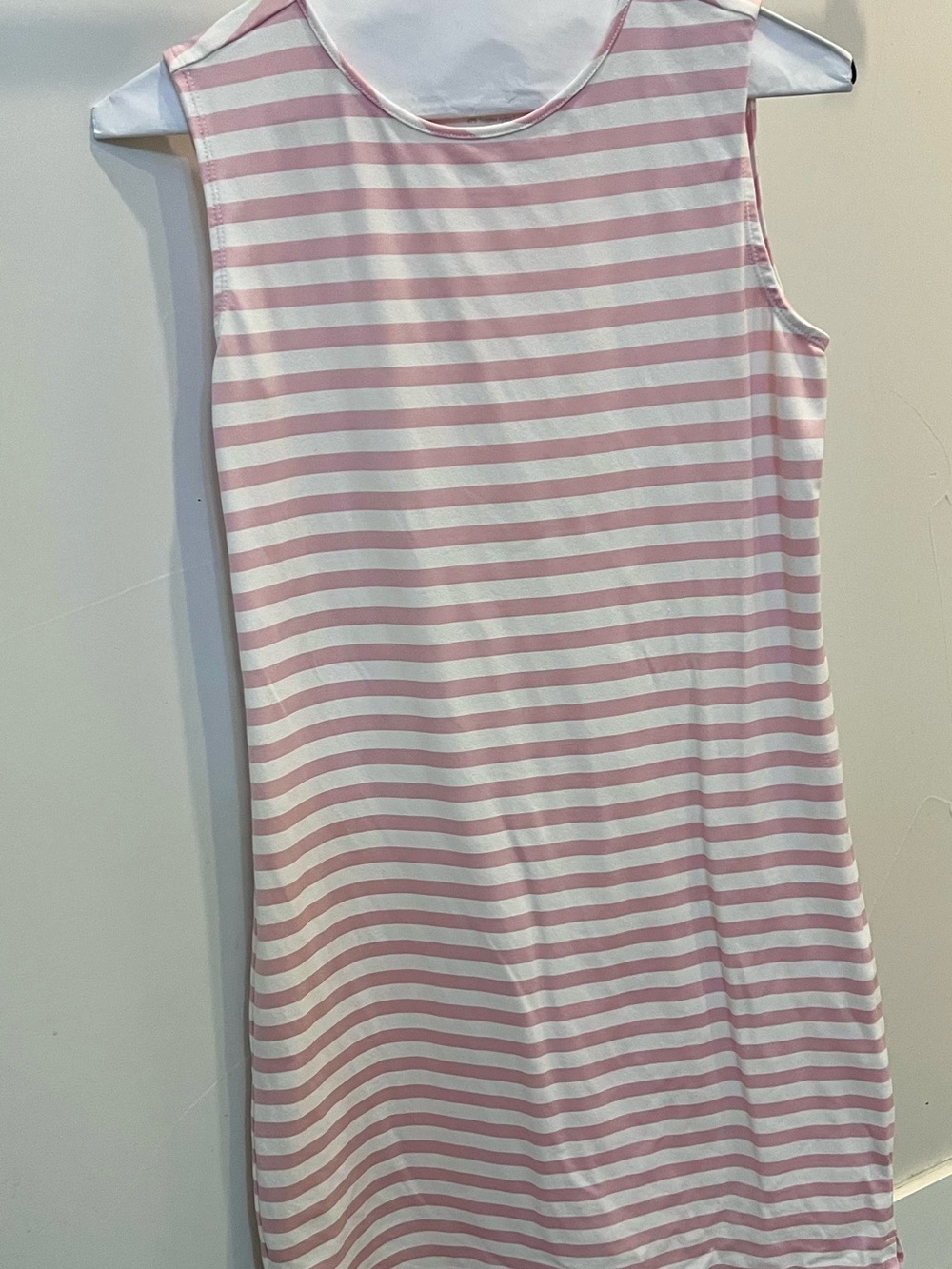 Dudley Stephens Pink & White Striped Tank Top